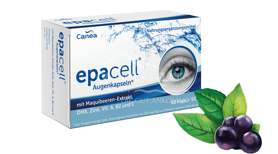 Canea Epacell Augenkapseln mit Maquibeere + DHA