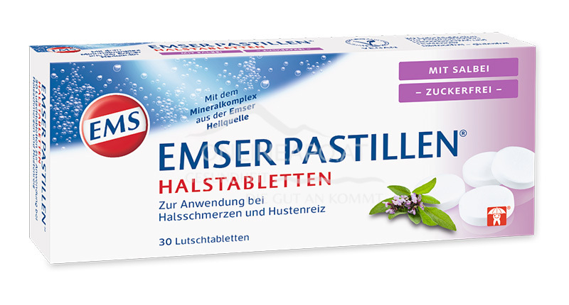 Emser Pastillen® Halstabletten mit Salbei, zuckerfrei