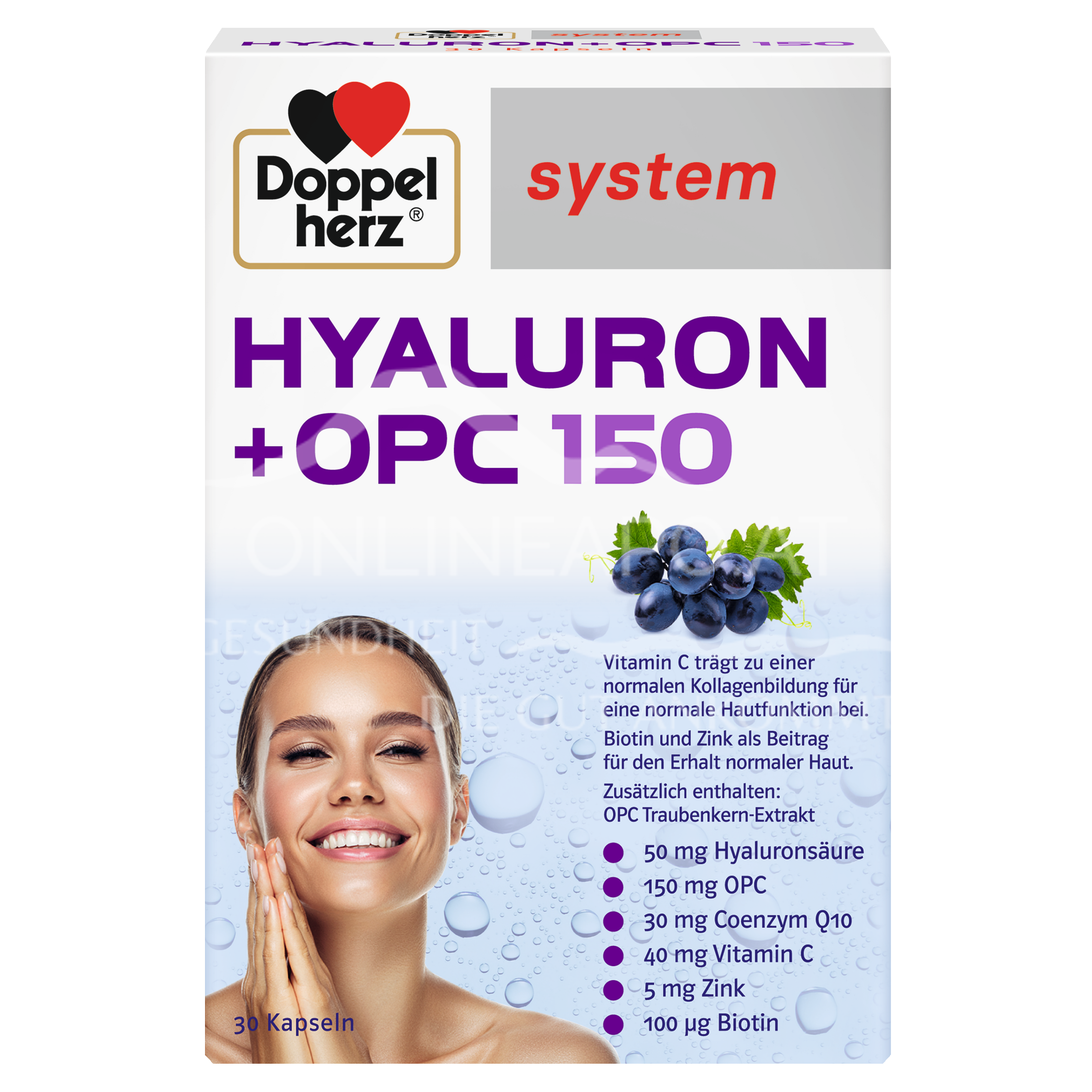 Doppelherz system Hyaluron + OPC 150 Kapseln