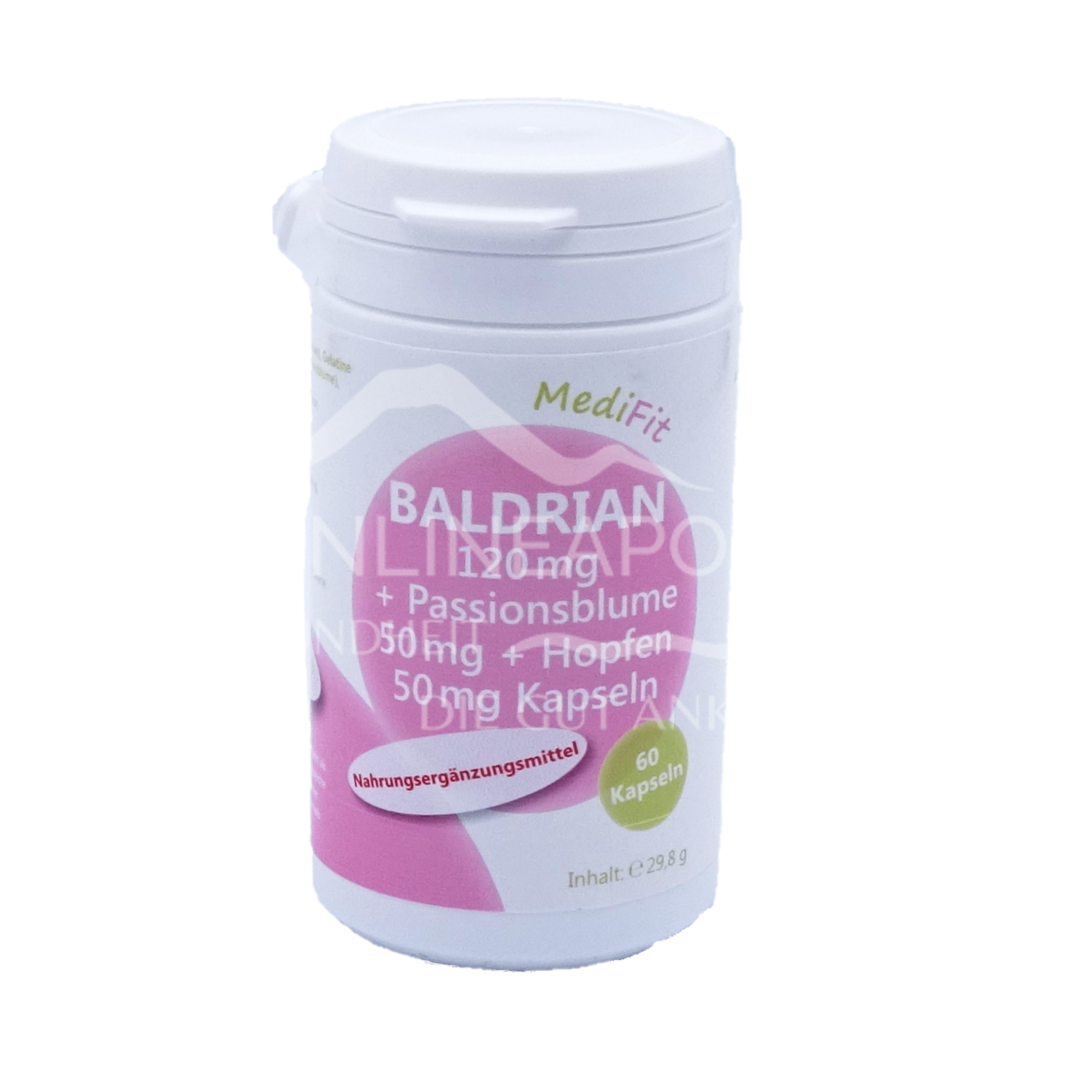 Baldrian 120 mg + Passionsblume 50 mg + Hopfen 50 mg Kapseln