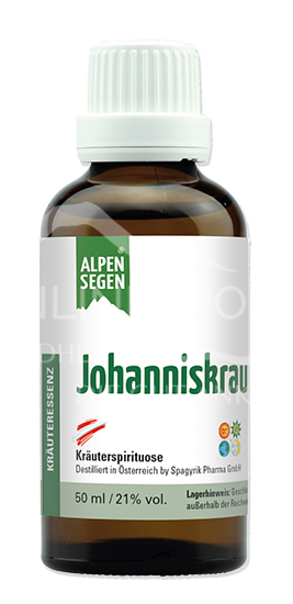 Alpensegen Johanniskraut Kräuterspirituose
