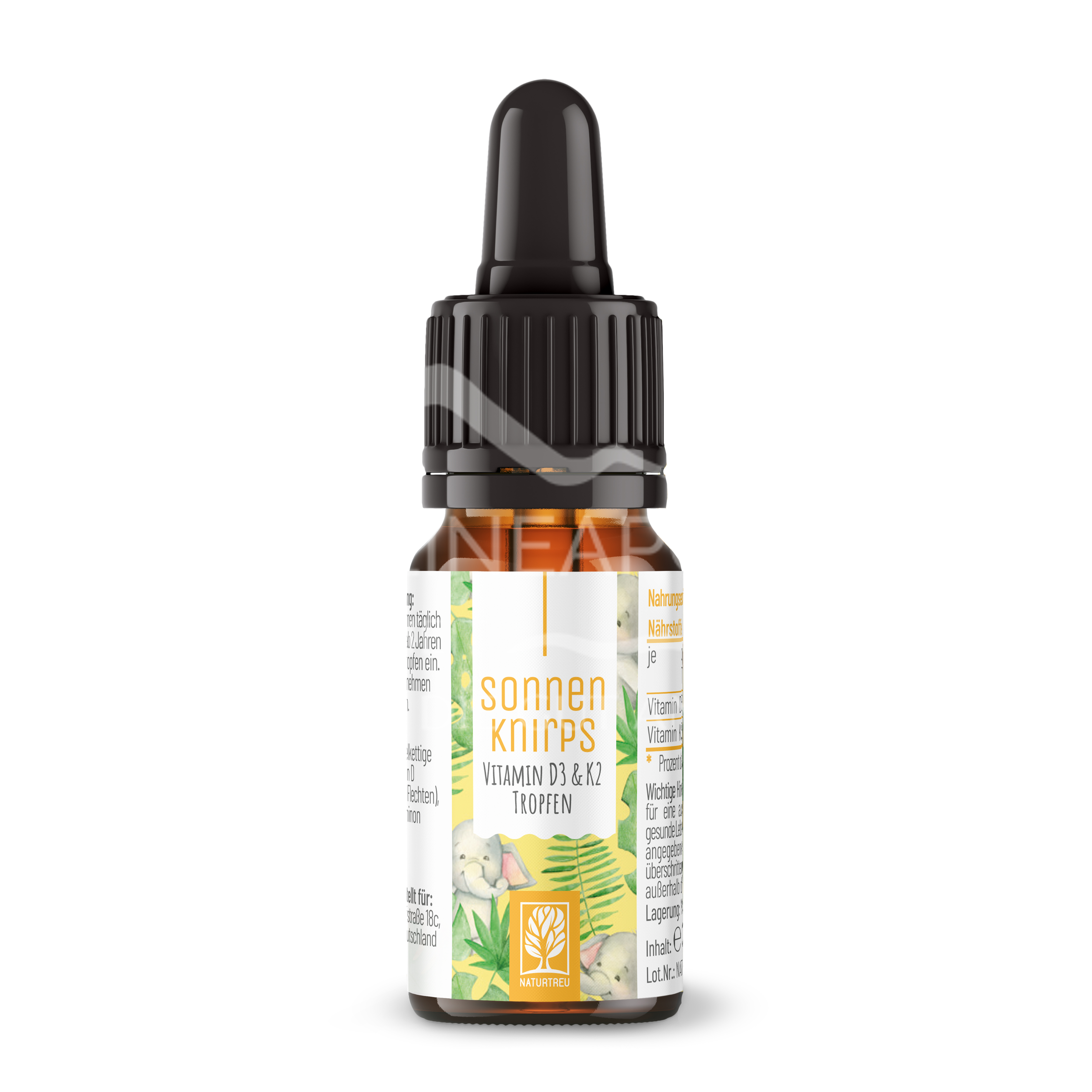 Naturtreu Sonnenknirps Vitamin D3 & K2-Tropfen für Kinder