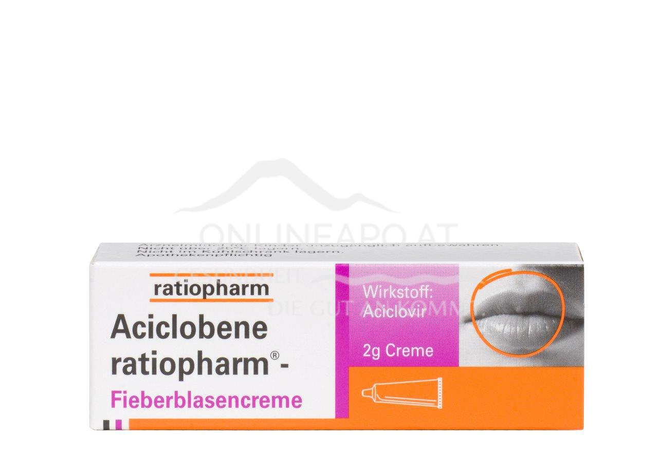 Aciclobene ratiopharm® Fieberblasencreme