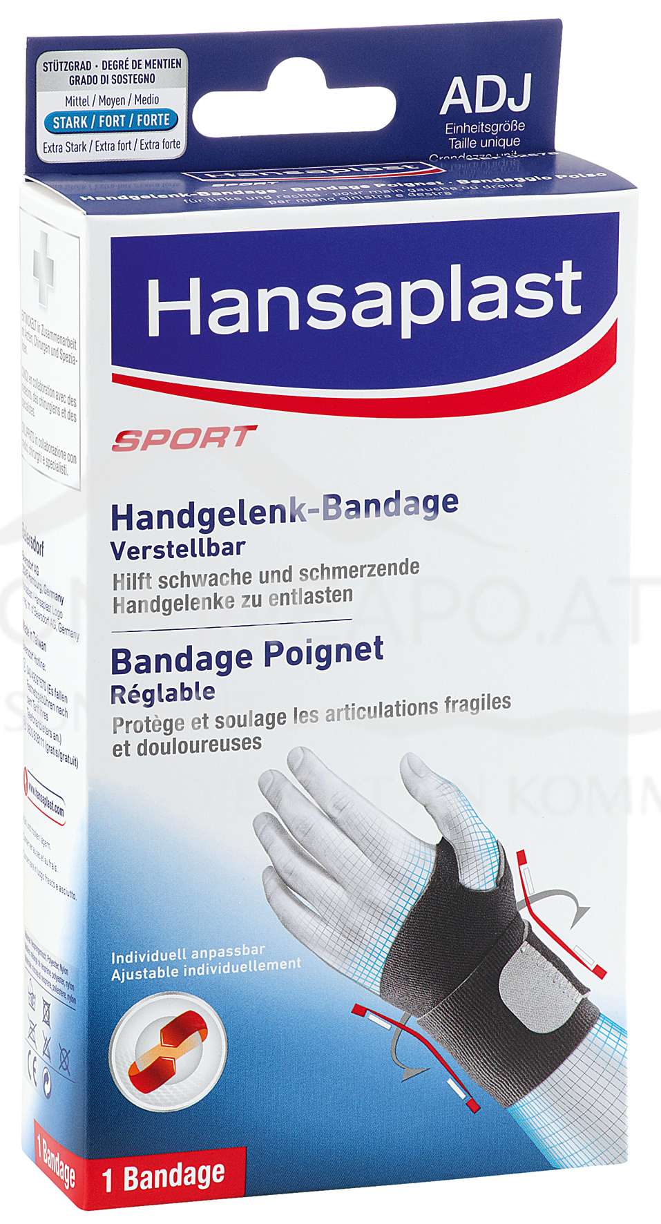 Hansaplast Sport Handgelenk-Bandage Verstellbar