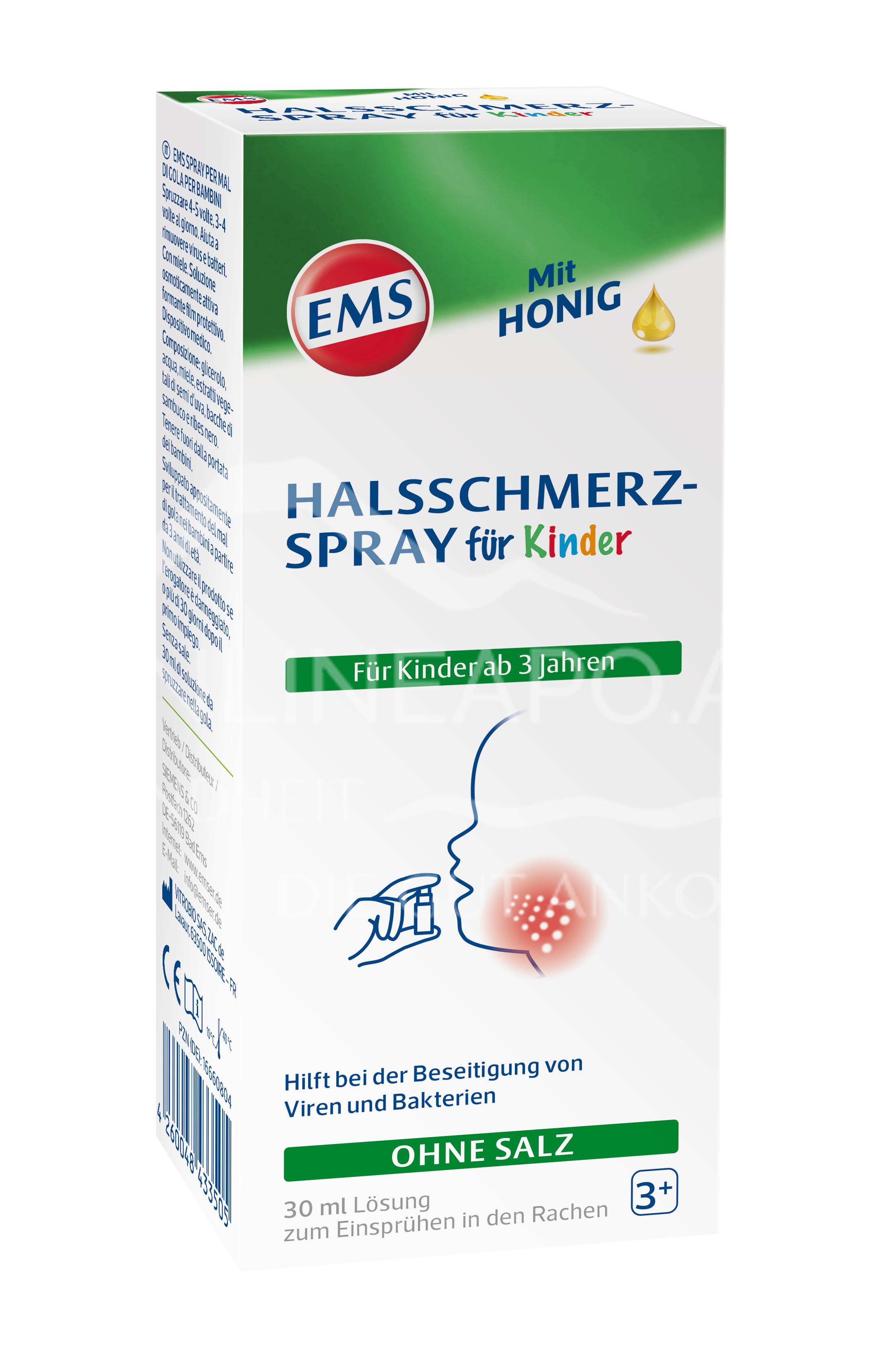 EMS Halsschmerz-Spray für Kinder mit Honig