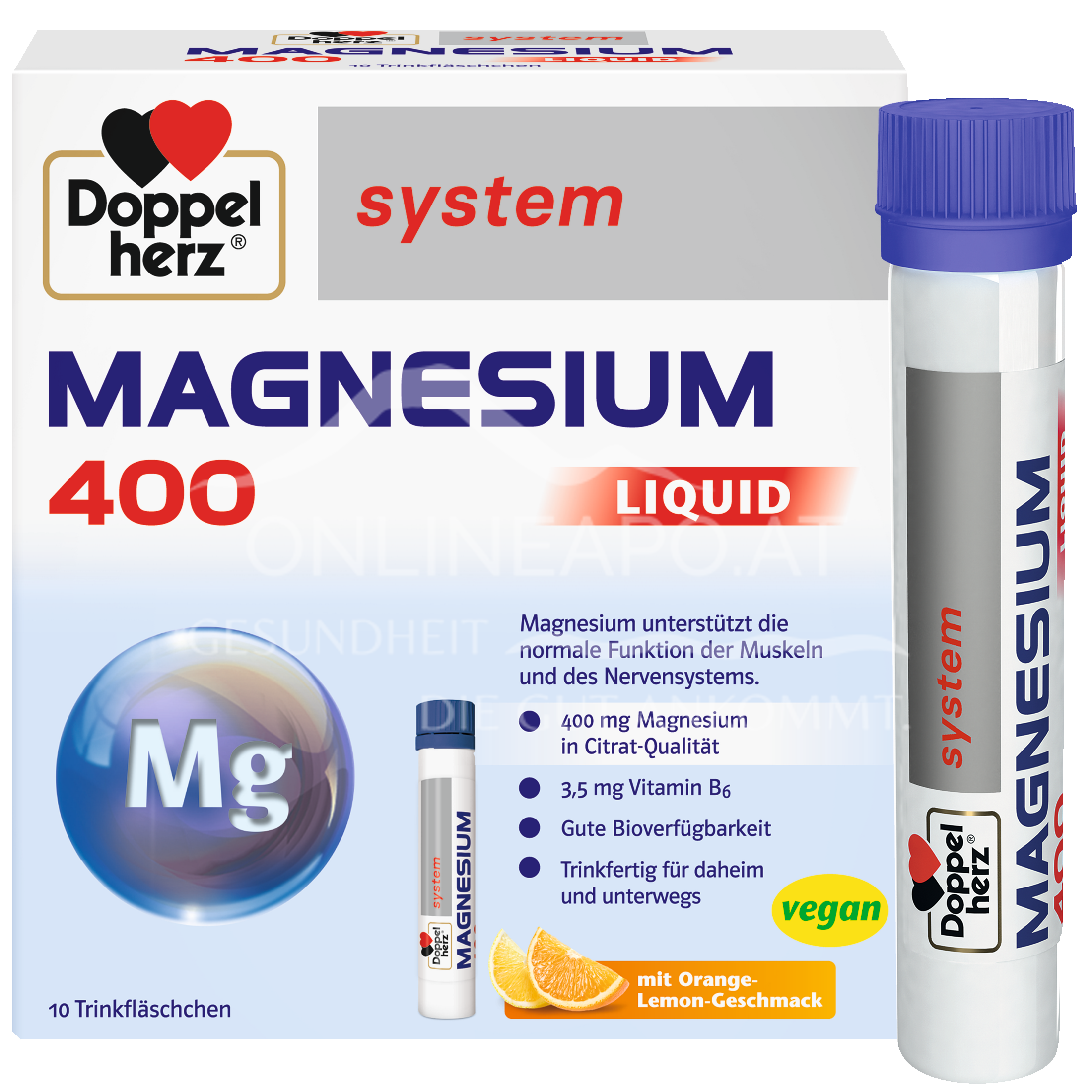 Doppelherz system Magnesium 400 Liquid Trinkfläschchen