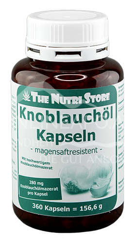 The Nutri Store Knoblauchöl magensaftresistente Kapseln