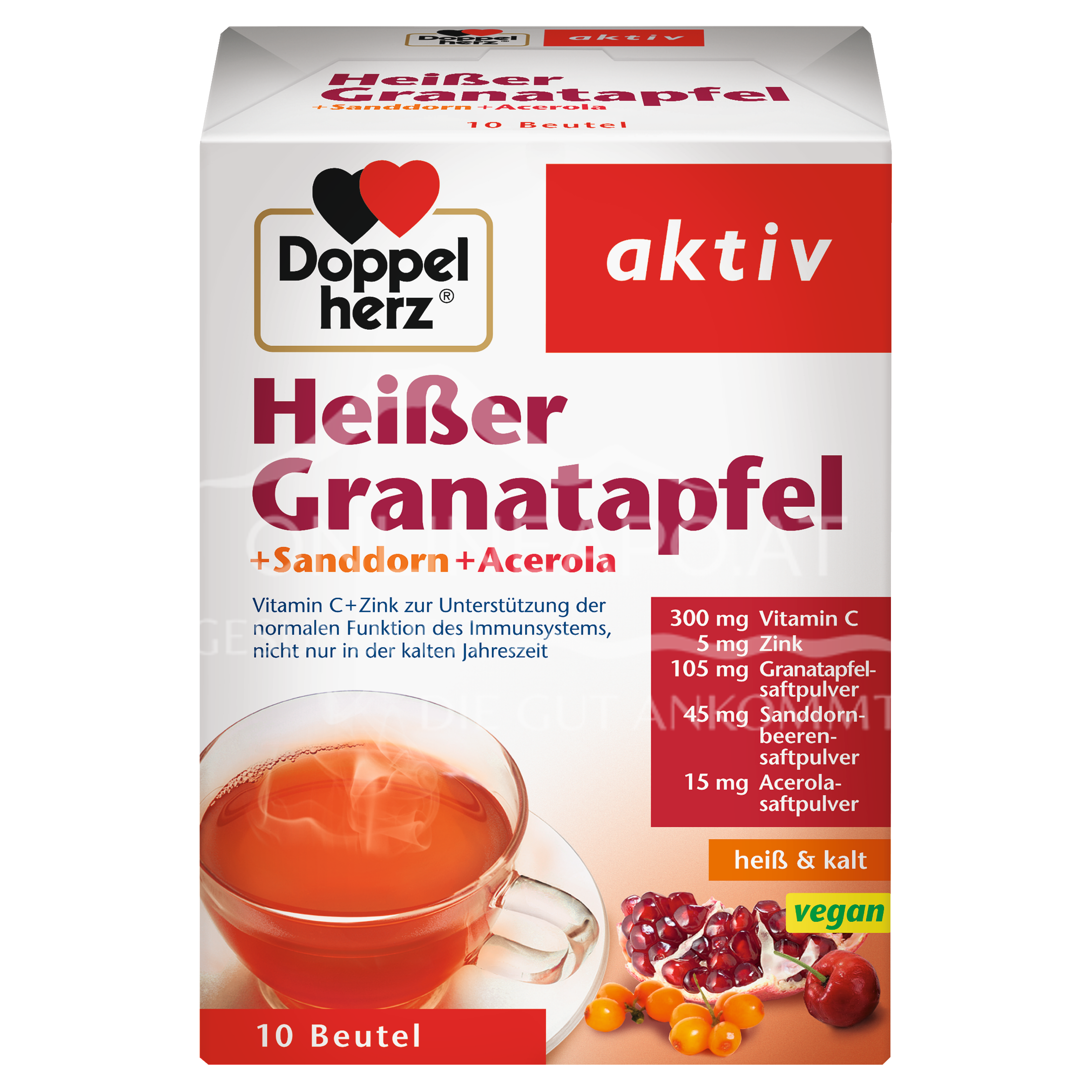 Doppelherz aktiv Heißer Granatapfel + Sanddorn + Acerola Sachets