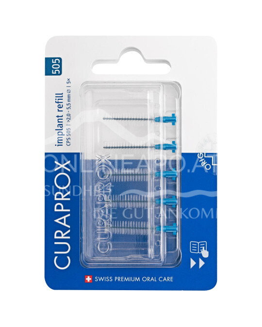 Curaprox Interdentalbürsten Refill Implant CPS 505 Blau