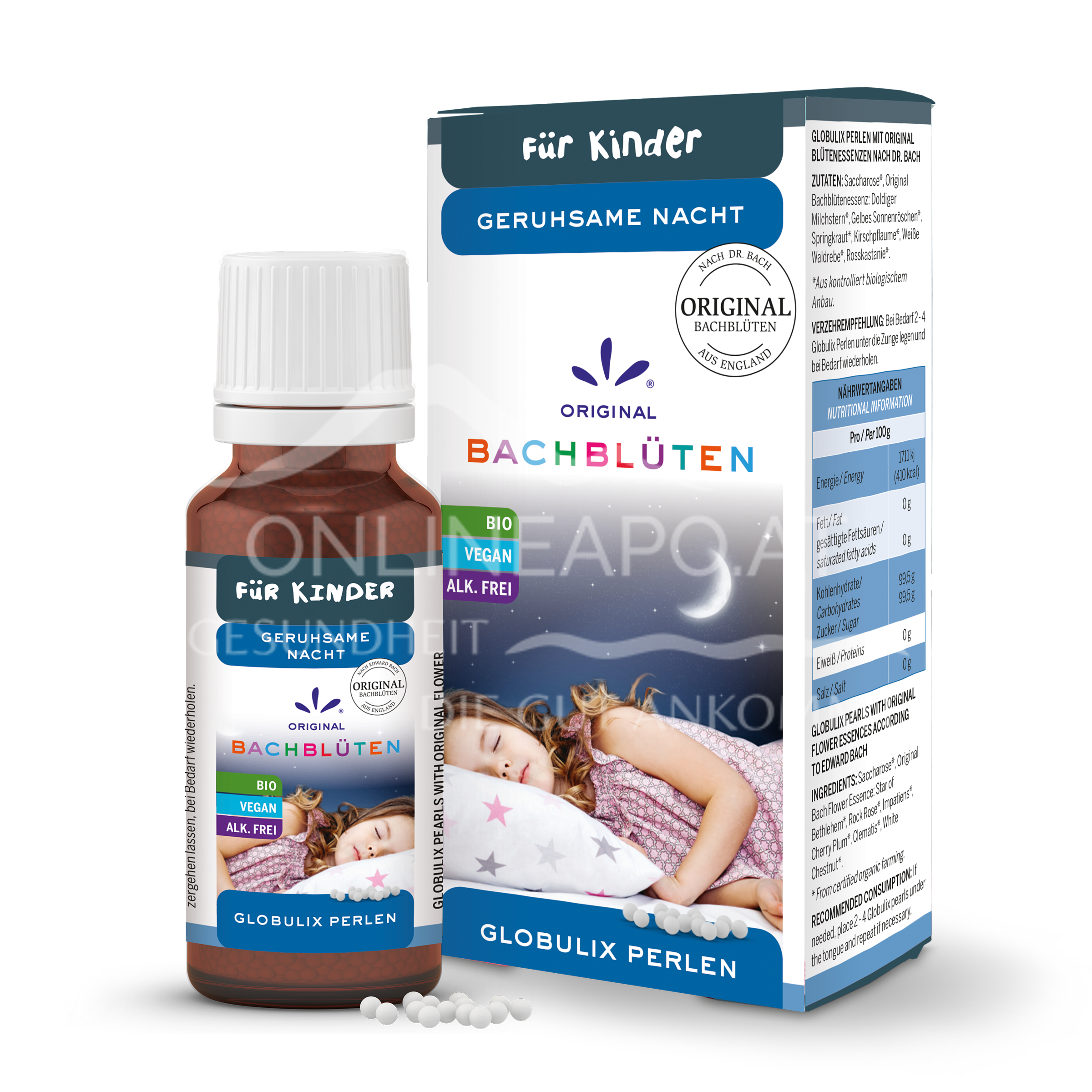 Lemon Pharma Bio Bachblütenglobulix für Kinder „Geruhsame Nacht“