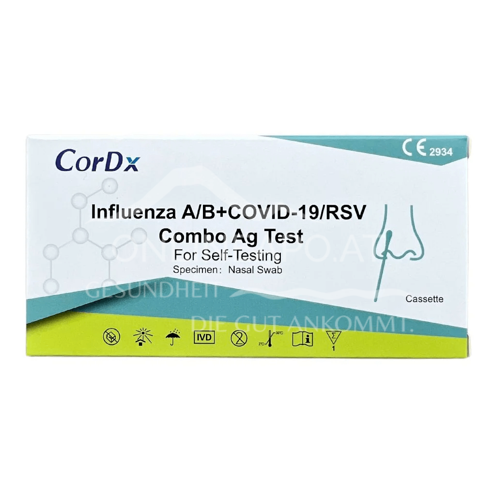 CorDx Influenza Test A + B, COVID-19, RSV, Kombitest 4in1