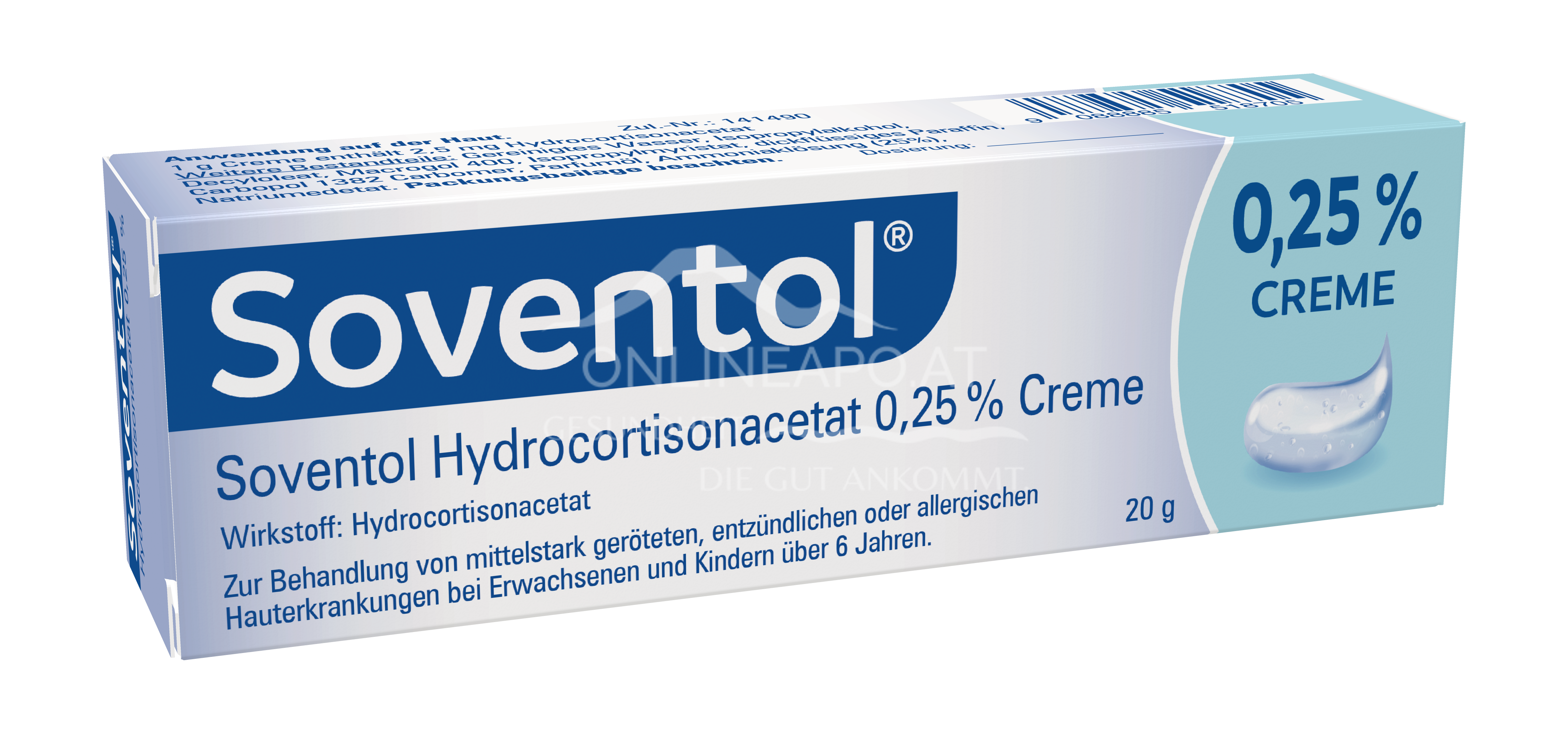 Soventol Hydrocortisonacetat 0,25 % Creme