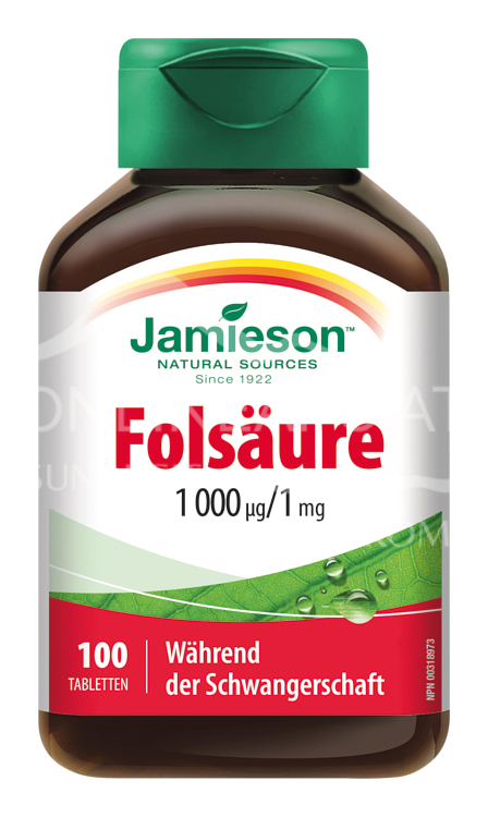 Jamieson Folsäure 1000 µg/1 mg