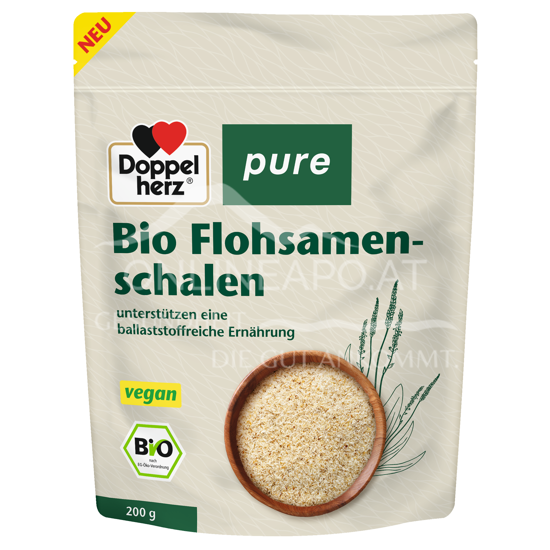 Doppelherz pure Bio Flohsamenschalen