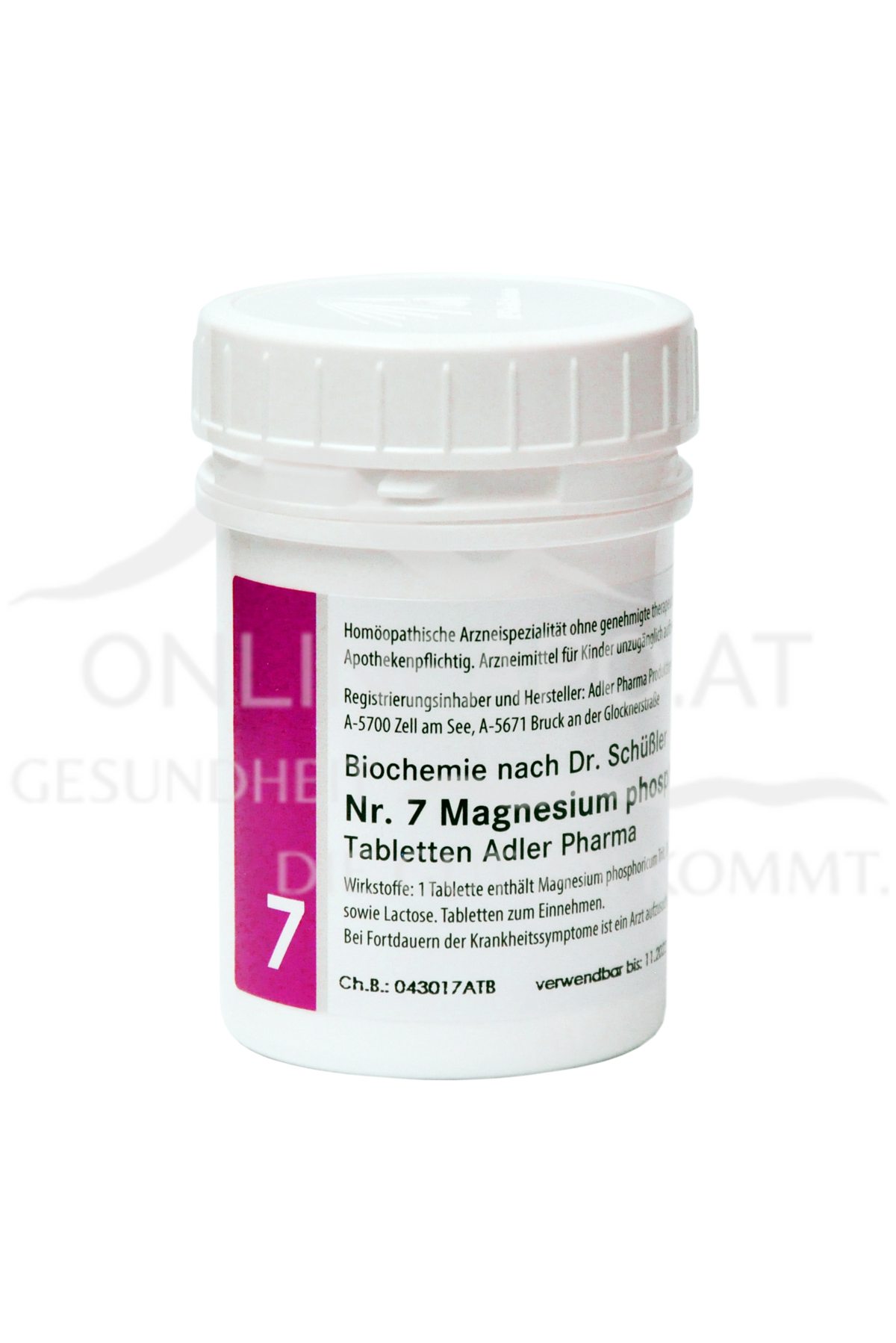 Schüßler Salz Adler Nr. 7 Magnesium phosphoricum D6 Tabletten