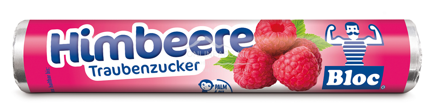 Bloc® Traubenzucker Rolle Himbeere