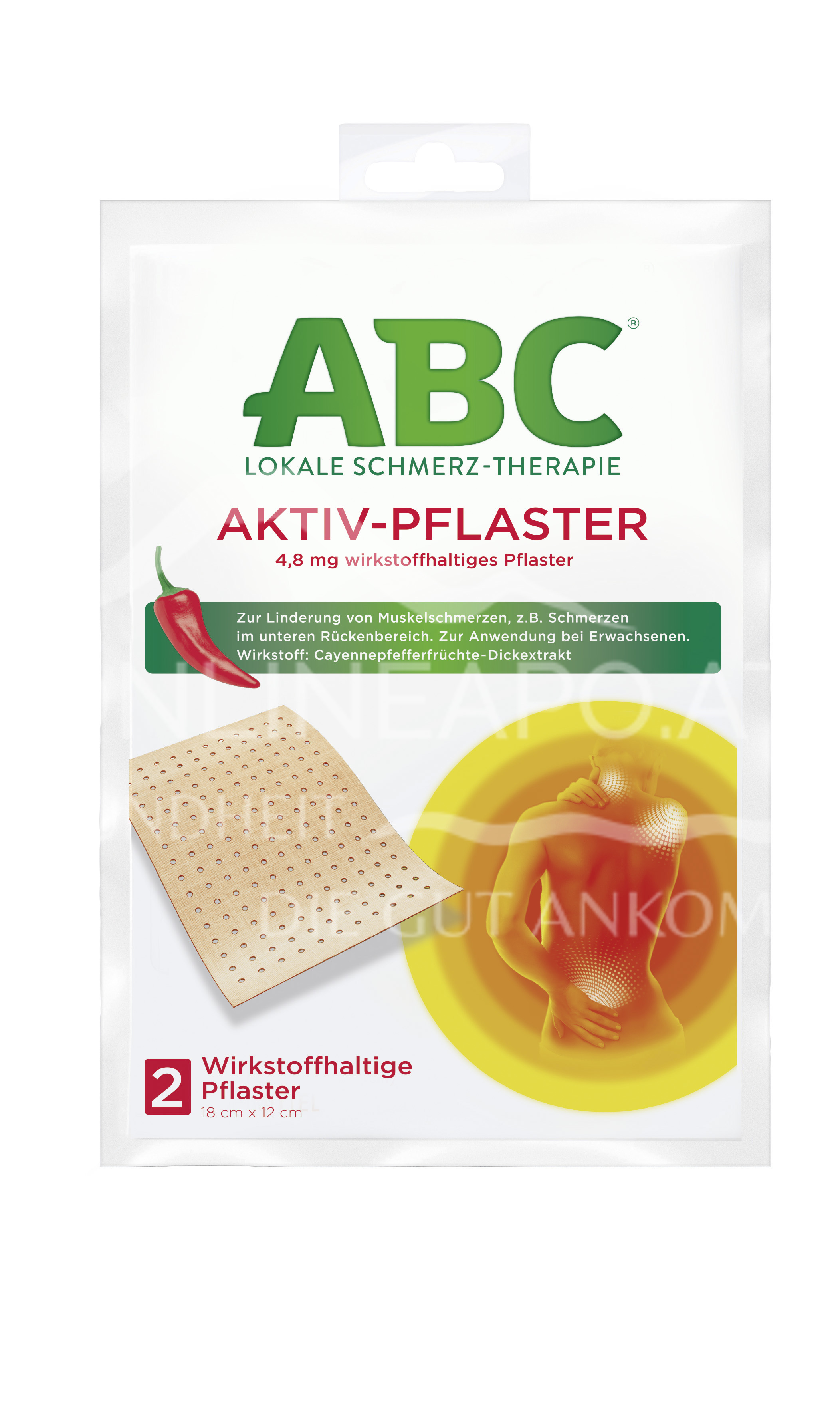 ABC® Lokale Schmerz-Therapie Aktiv-Pflaster 4,8 mg