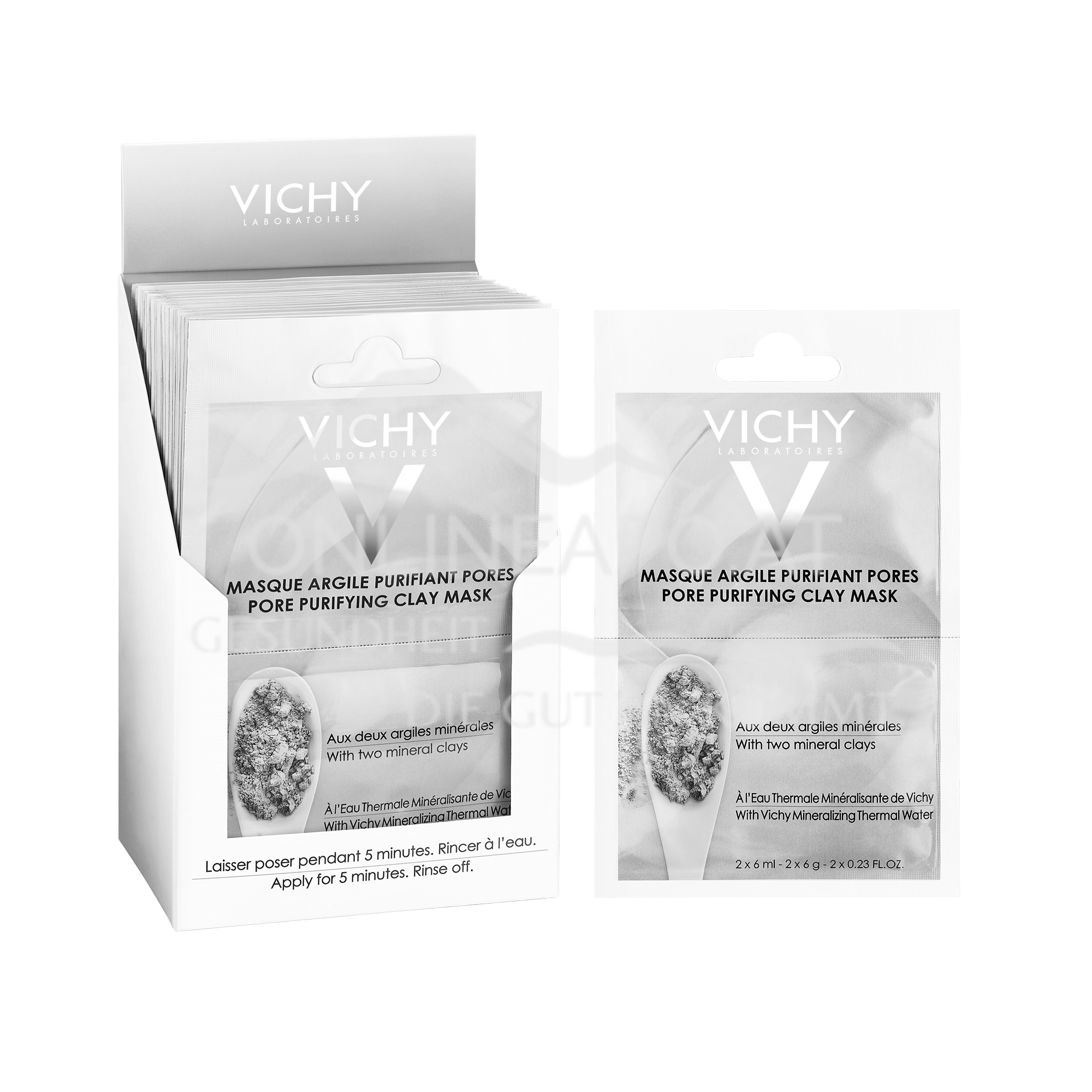 VICHY Pureté Thermale Porenverfeinernde Maske Duo-Sachet 2x6 ml