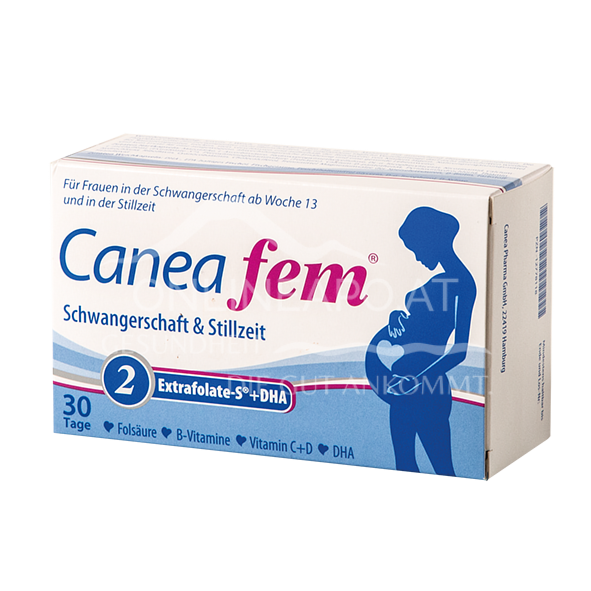 Caneafem® 2 Extrafolat-S® + DHA 30 Hartkapseln & 30 Weichkapseln
