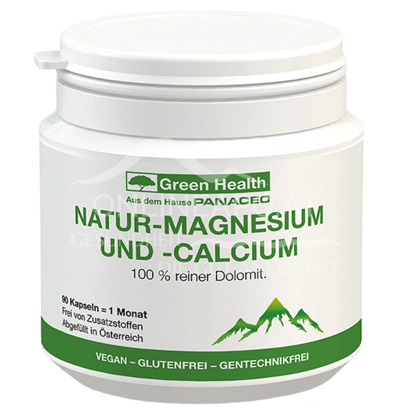 Green Health Natur-Magnesium und -Calcium Kapseln