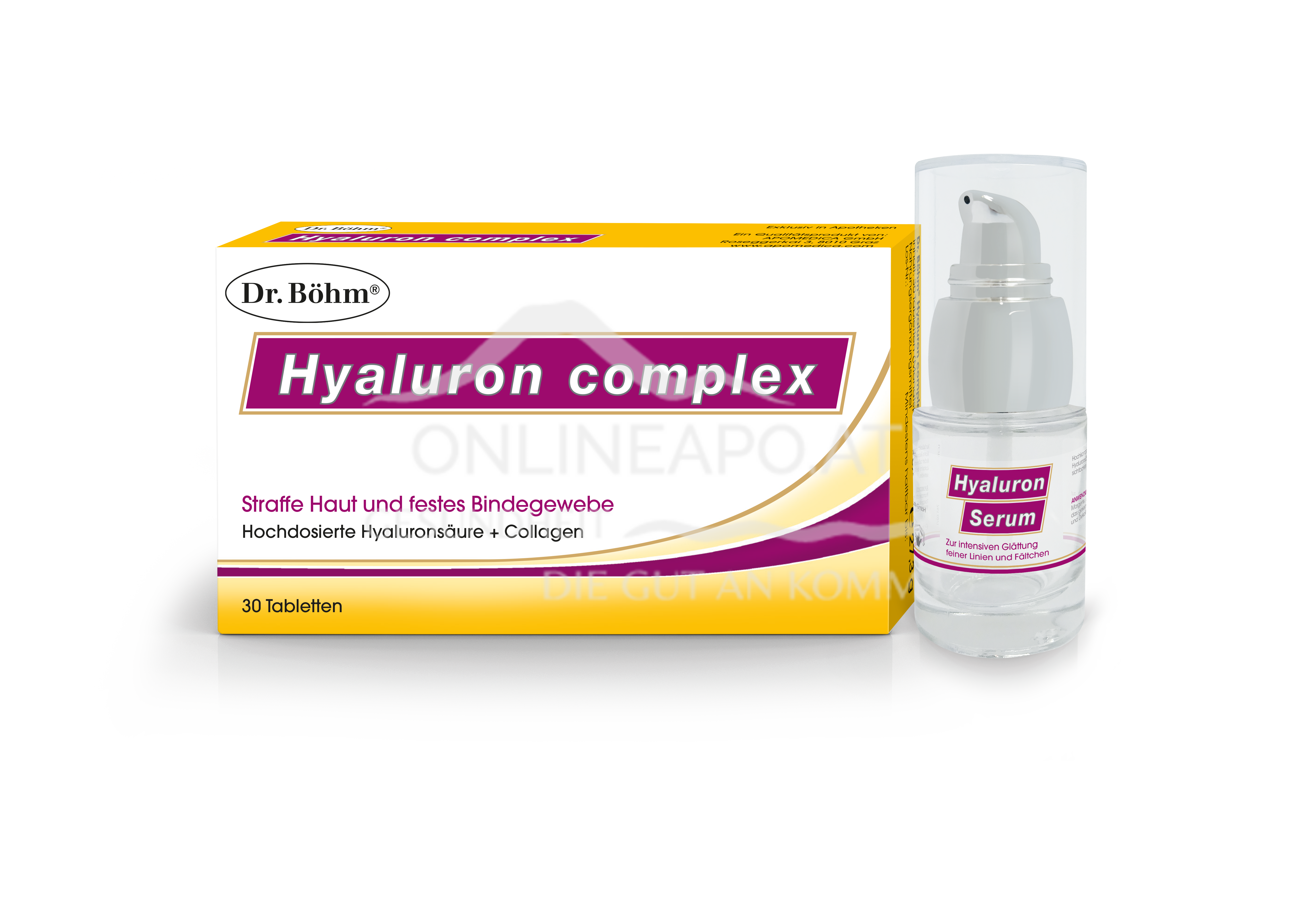 Dr. Böhm® Hyaluron complex Tabletten und Hyaluron Serum