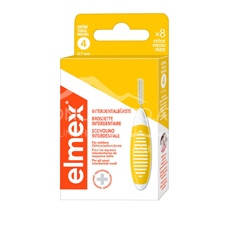 elmex® Interdentalbürsten Yellow, Größe 4, 0,7 mm
