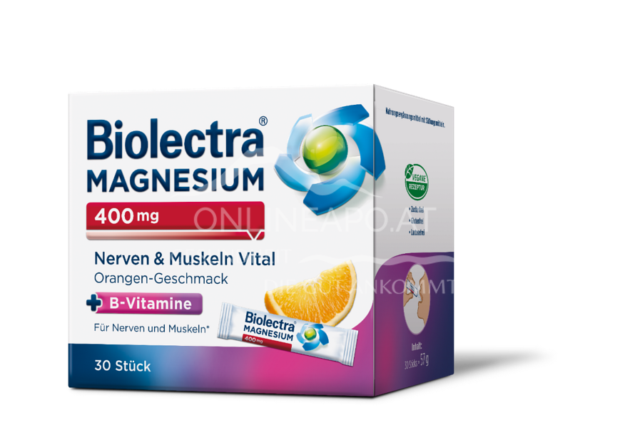 Biolectra® Magnesium 400 mg Nerven & Muskeln Vital Sticks