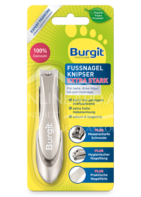 Burgit Footcare Fußnagel Knipser Extra Stark