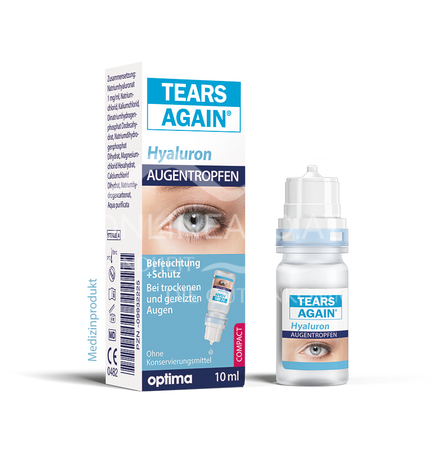 Tears Again® Hyaluron Augentropfen 0,1 % Multidose