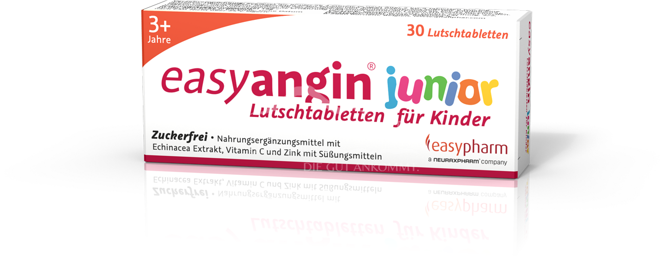 easyangin junior Lutschtabletten für Kinder