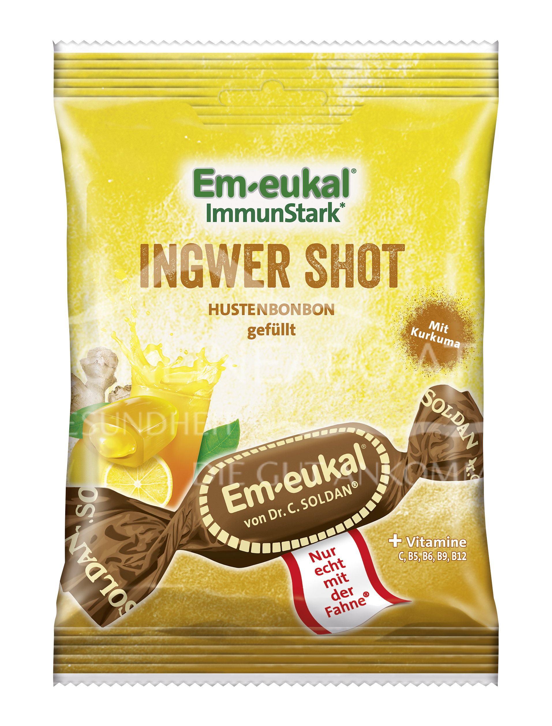 Em-eukal ImmunStark* Ingwer Shot Hustenbonbons