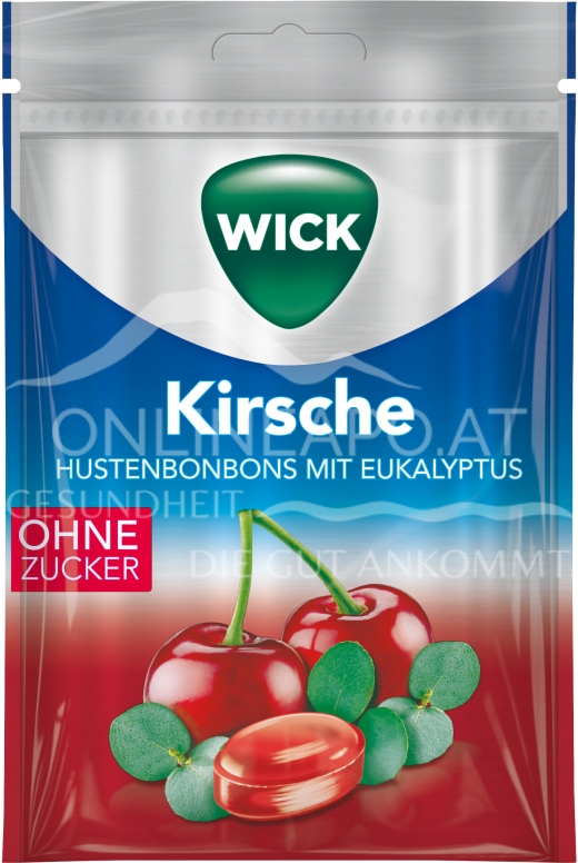 Wick Kirsche Hustenbonbons mit Eukalyptus