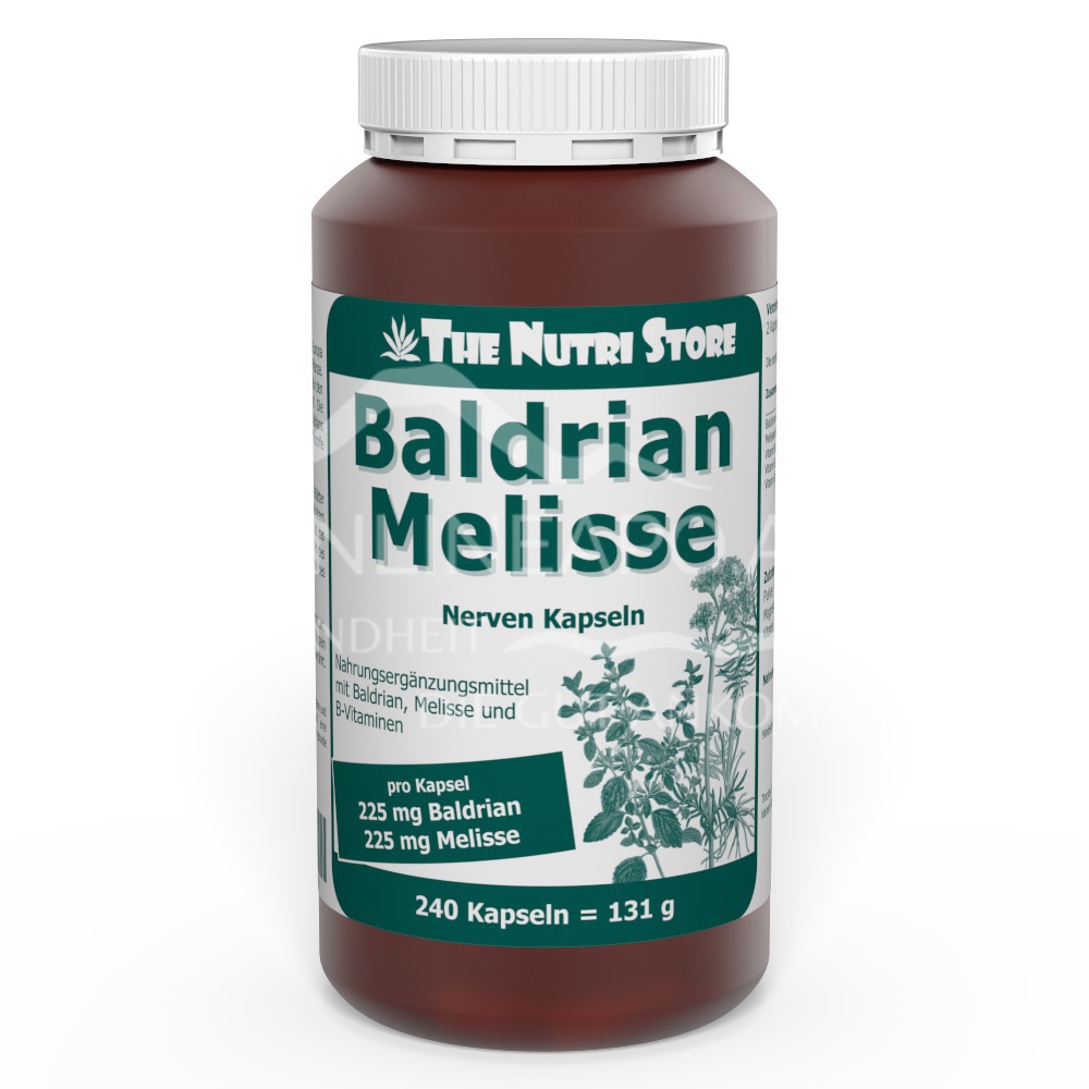The Nutri Store Baldrian Melisse Nerven Kapseln