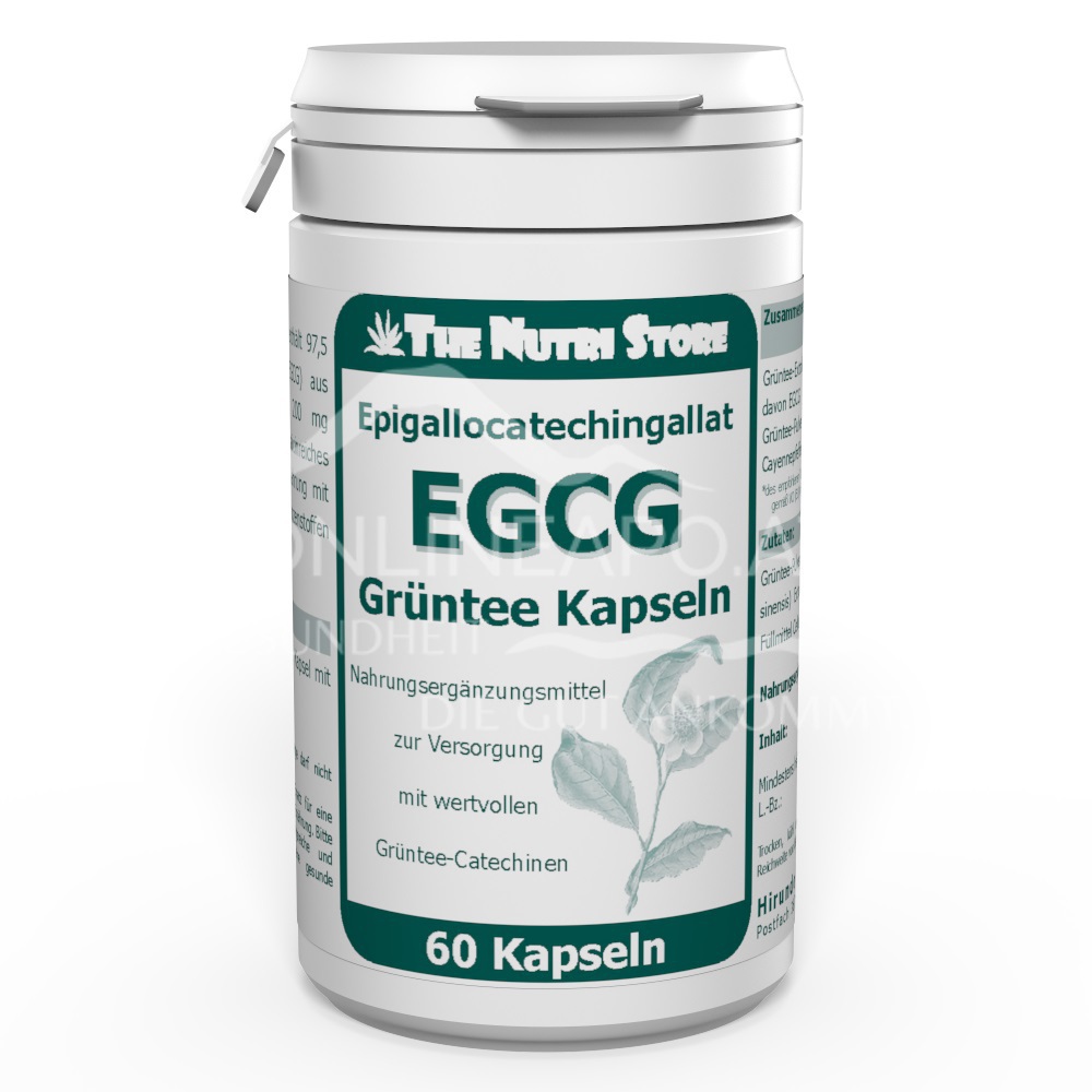 The Nutri Store EGCG 97,5 mg Epigallocatechingallat Grüntee Kapseln