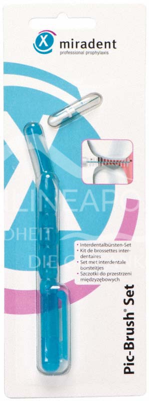 Miradent Pic Brush Set mit einer Bürste