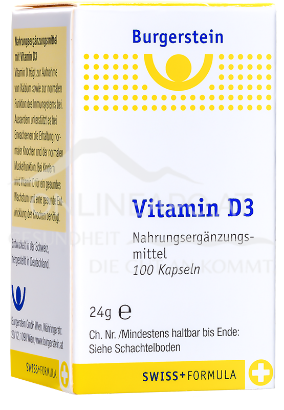 Burgerstein Vitamin D3 600 I.E. Kapseln