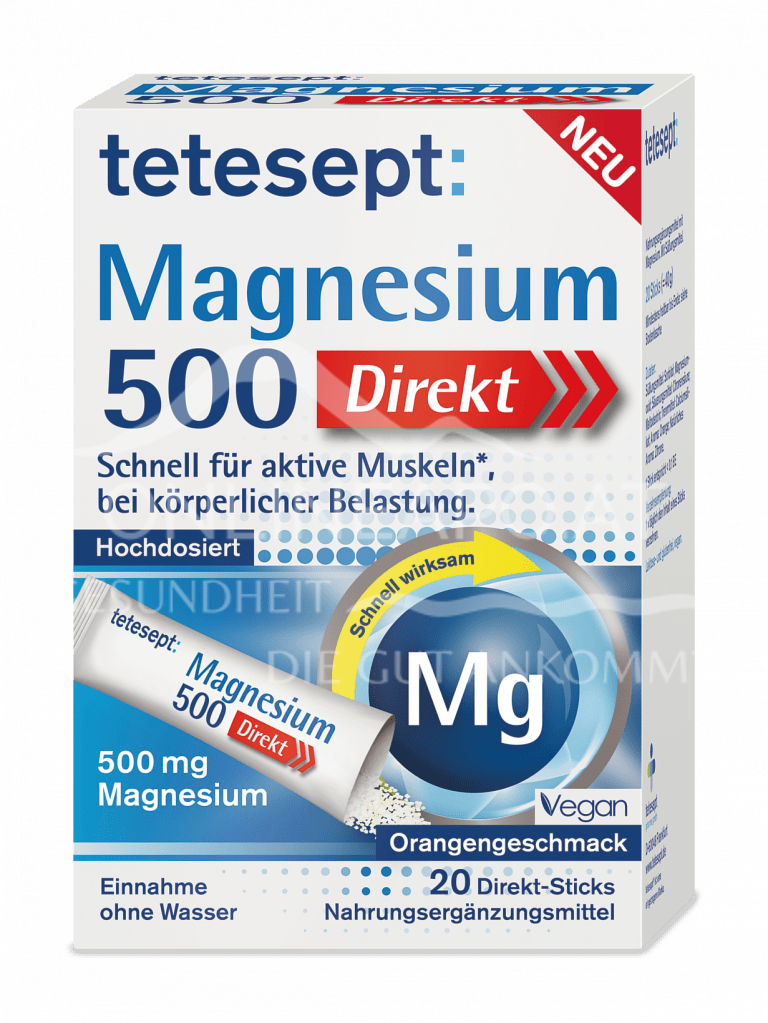 tetesept Magnesium 500 Direkt Sticks