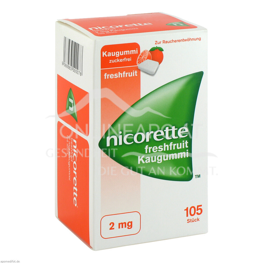 Nicorette® 2mg Kaugummi Freshfruit