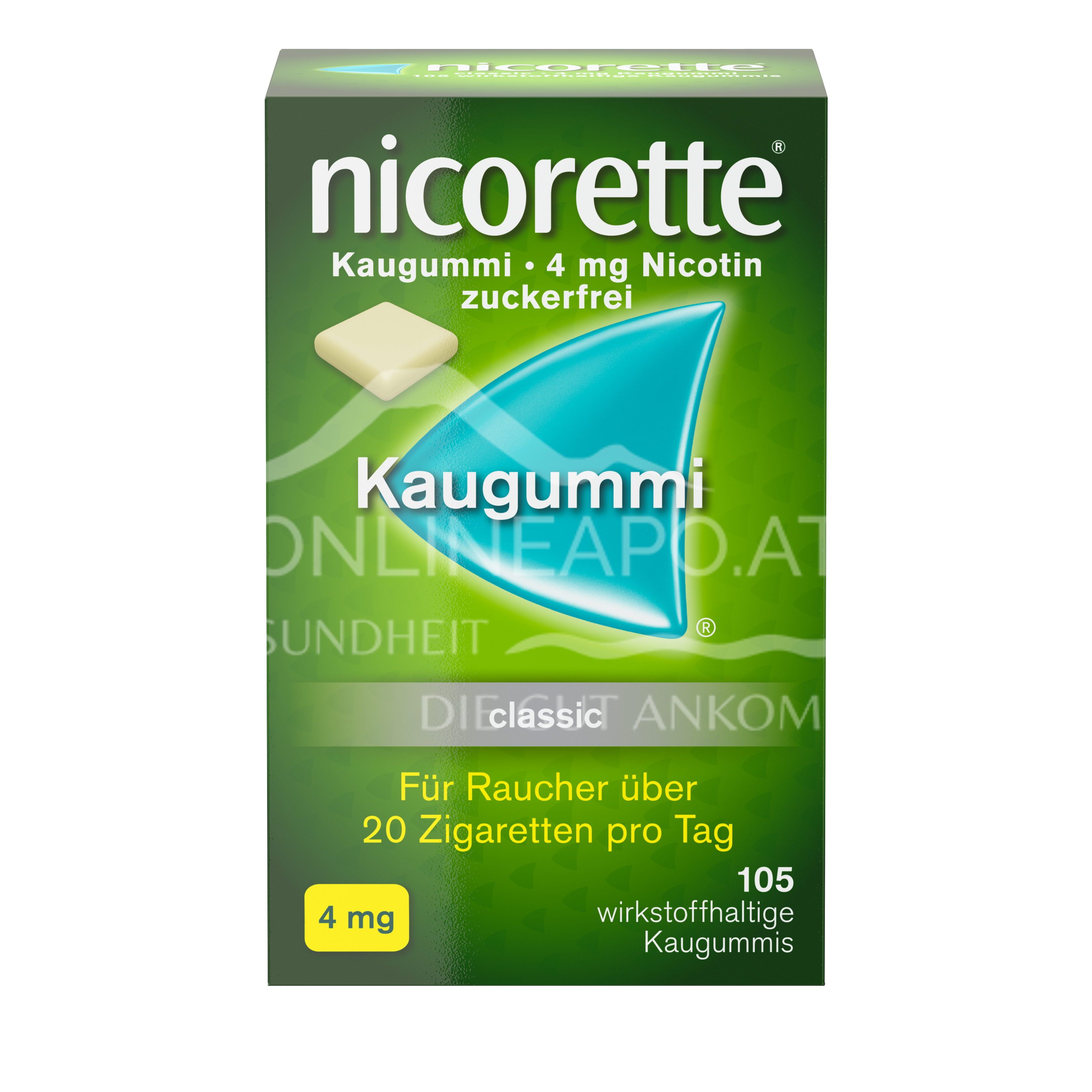Nicorette® Classic 4 mg - Kaugummi zur Raucherentwöhnung