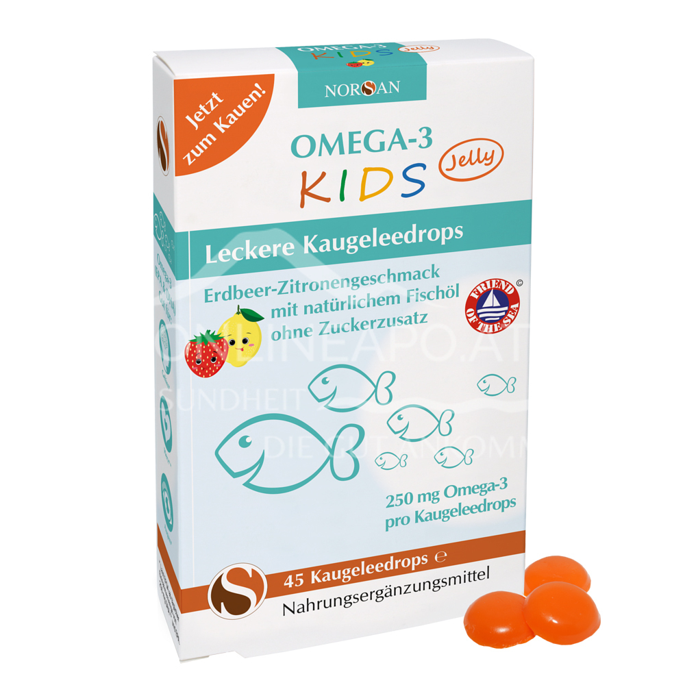 Norsan Omega 3 Kids Jelly Kaugeleedrops schnell günstig geliefert