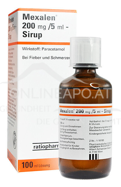 Mexalen® Sirup 200 mg/5 ml