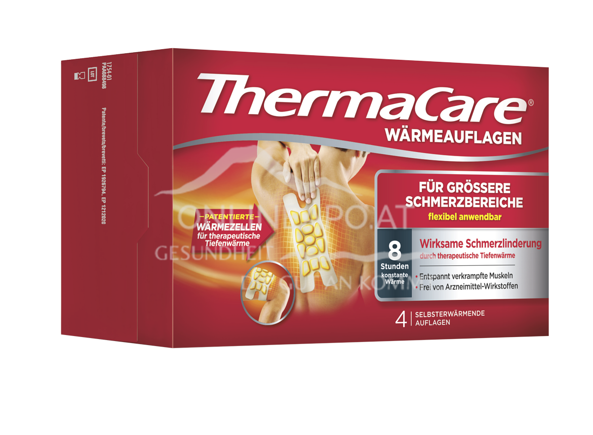 ThermaCare® Wärmeauflagen für größere Schmerzbereiche
