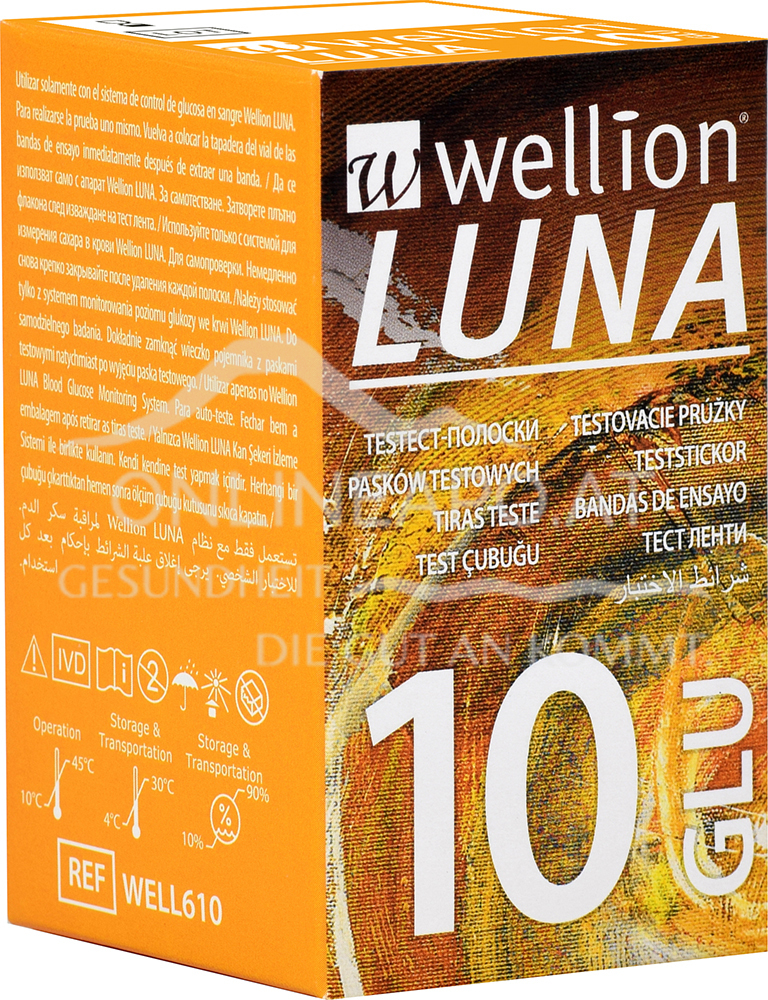 Wellion® LUNA Blutzuckerteststreifen GLU