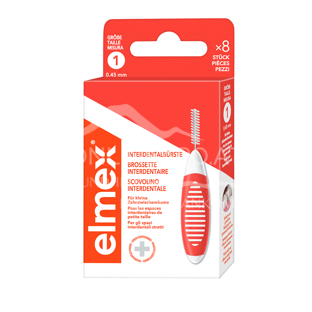 elmex® Interdentalbürsten Orange, Größe 1, 0,45 mm