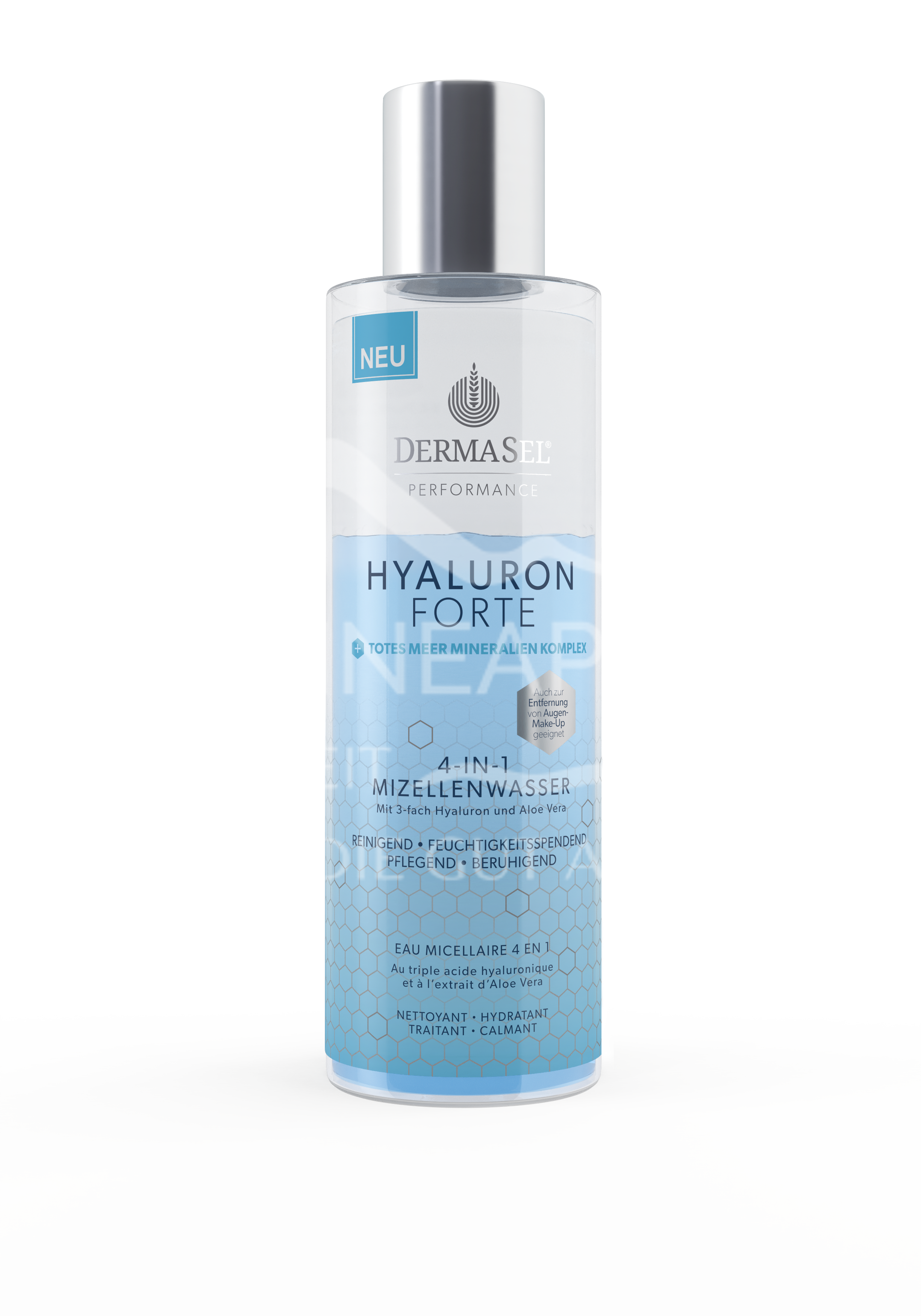 Dermasel Hyaluron Forte 2-Phasen 4 in 1 Mizellenwasser