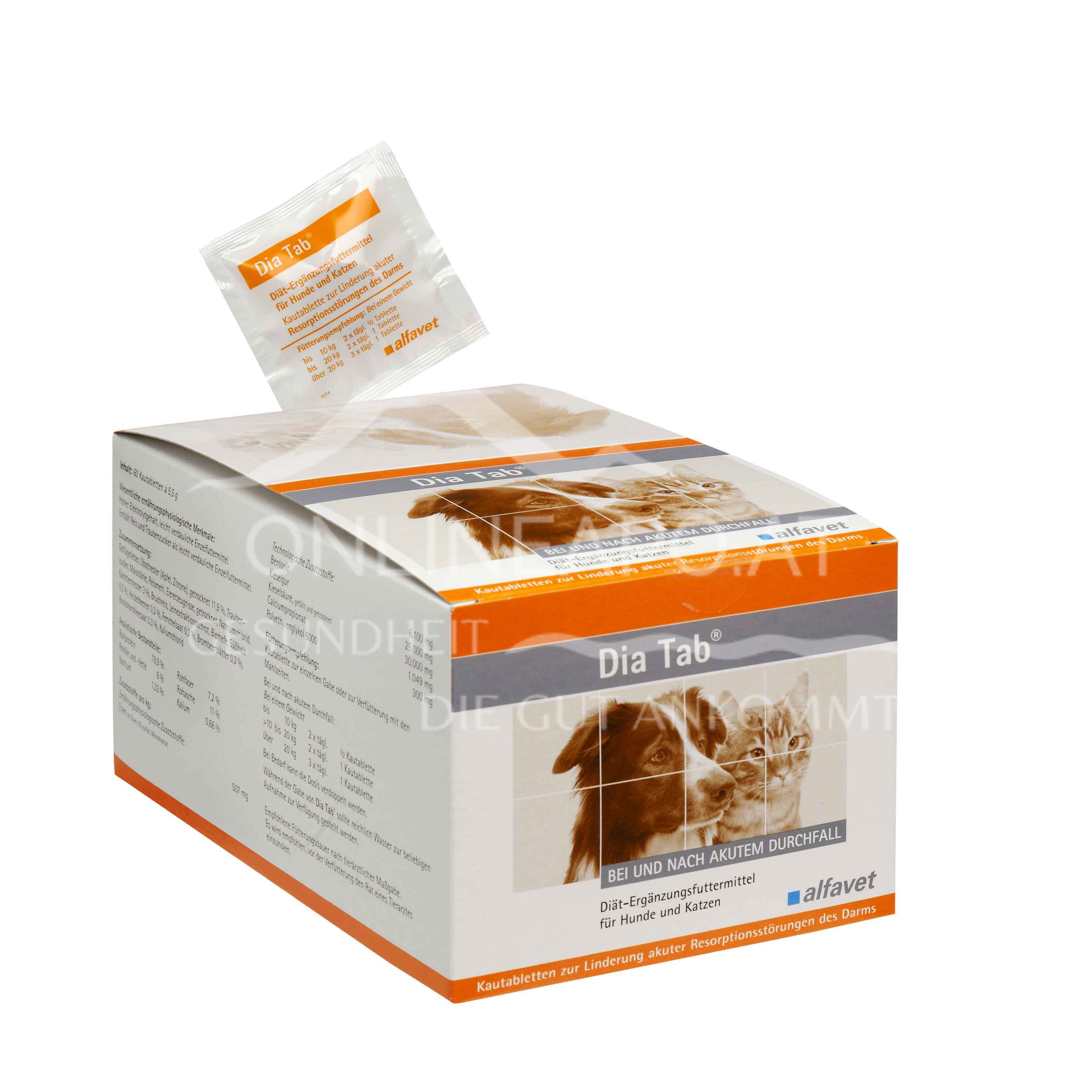 alfavet Dia Tab Kautabletten für Hunde und Katzen 5,5 g