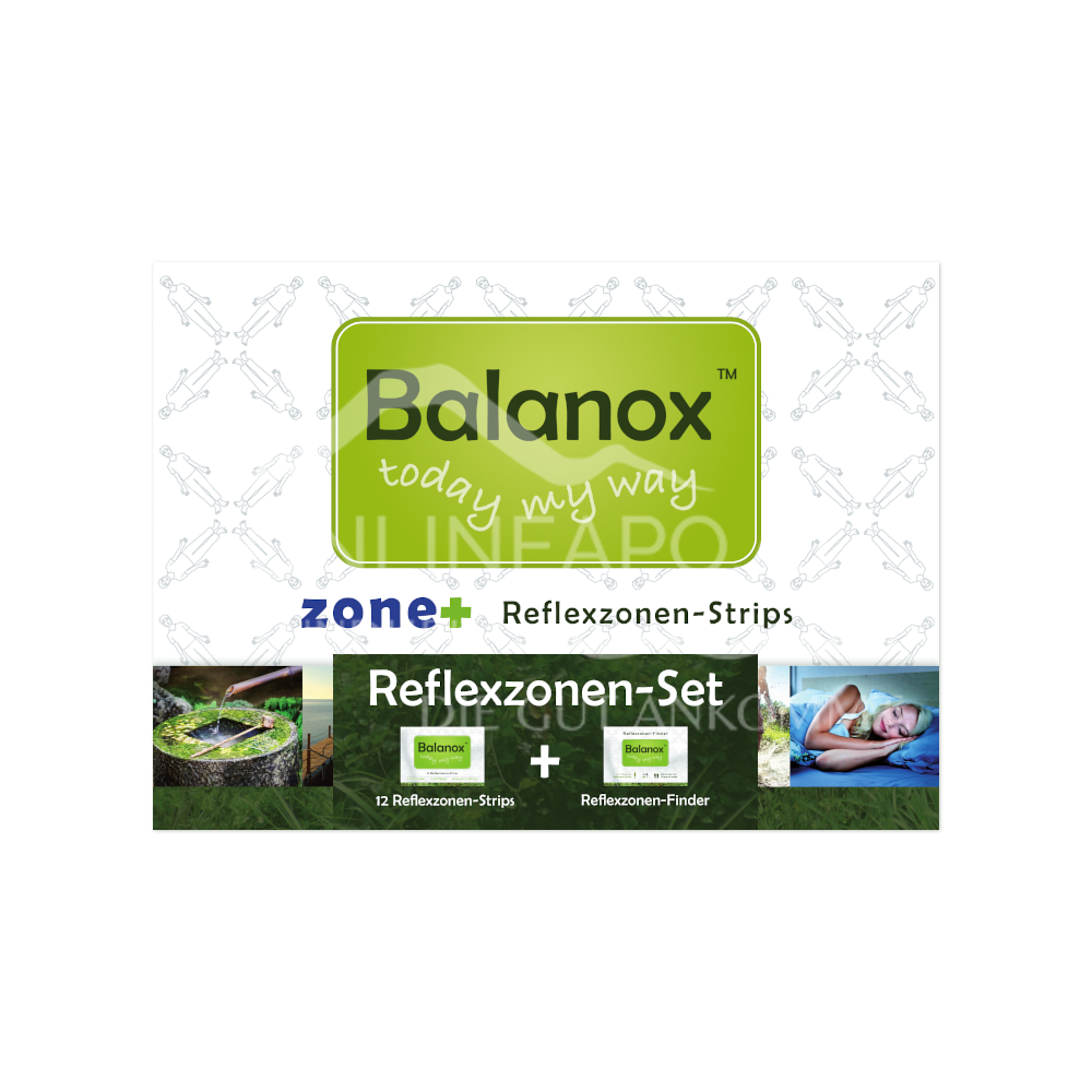 Balanox™ zone+ Reflexzonen-Strips und Reflexzonen-Finder