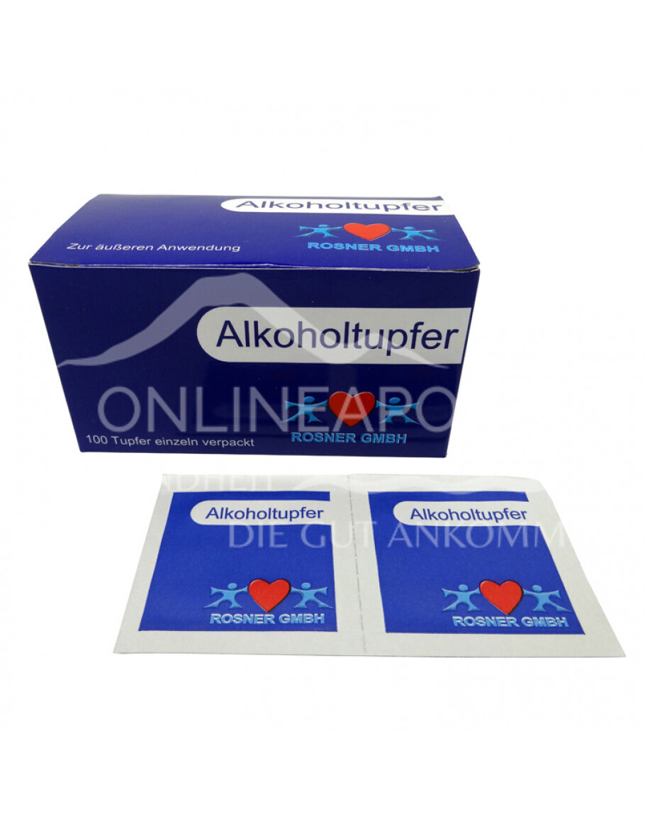 Alkoholtupfer Rosner 65 x 30 mm