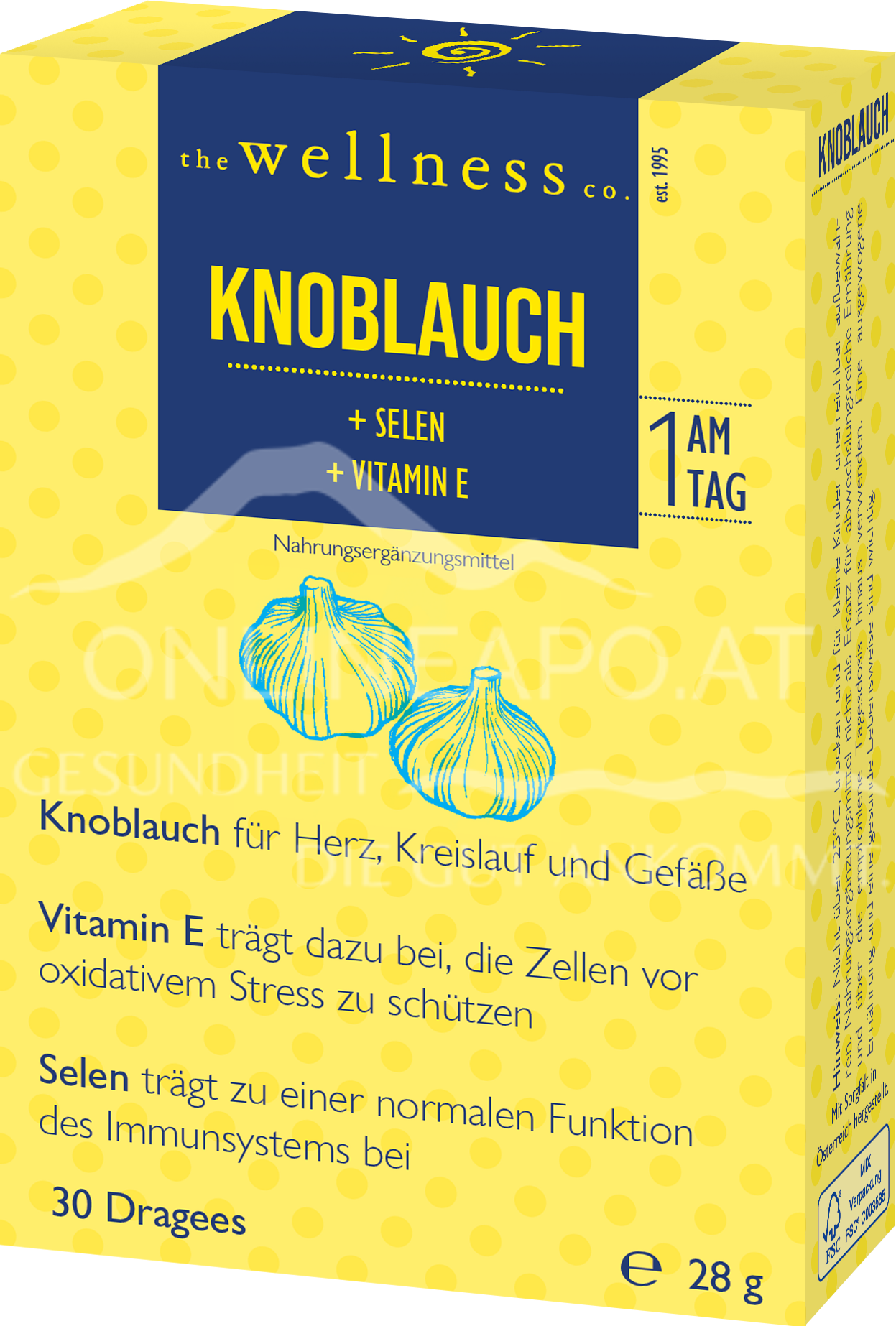Wellness KNOBLAUCH + SELEN + VITAMIN E Dragees