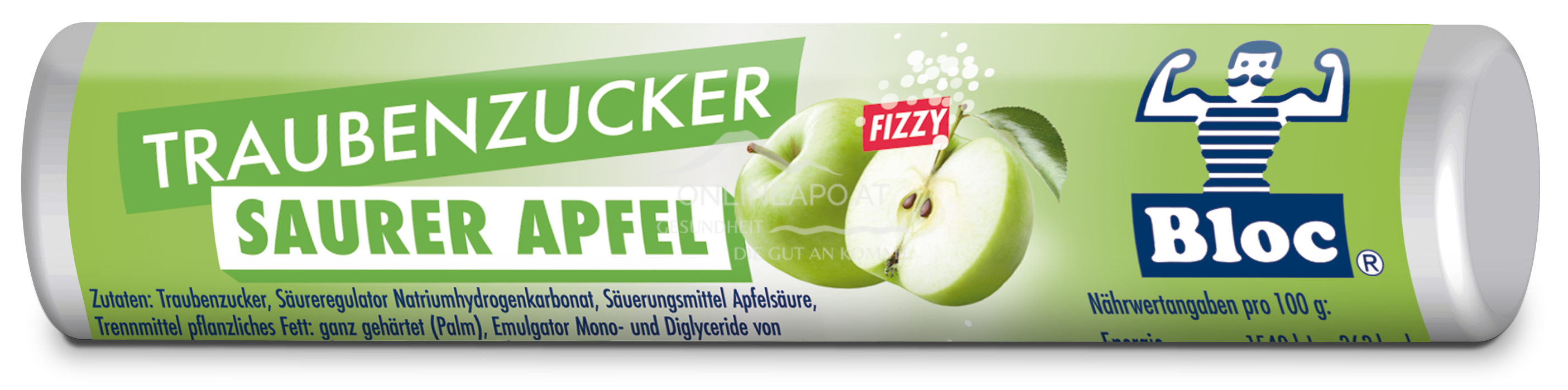 Bloc® Traubenzucker Rolle Saurer Apfel